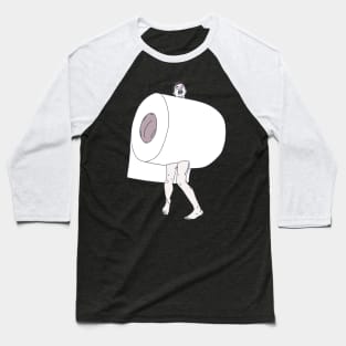 Toilet Paper Apocalypse - Loo Paper Monster Baseball T-Shirt